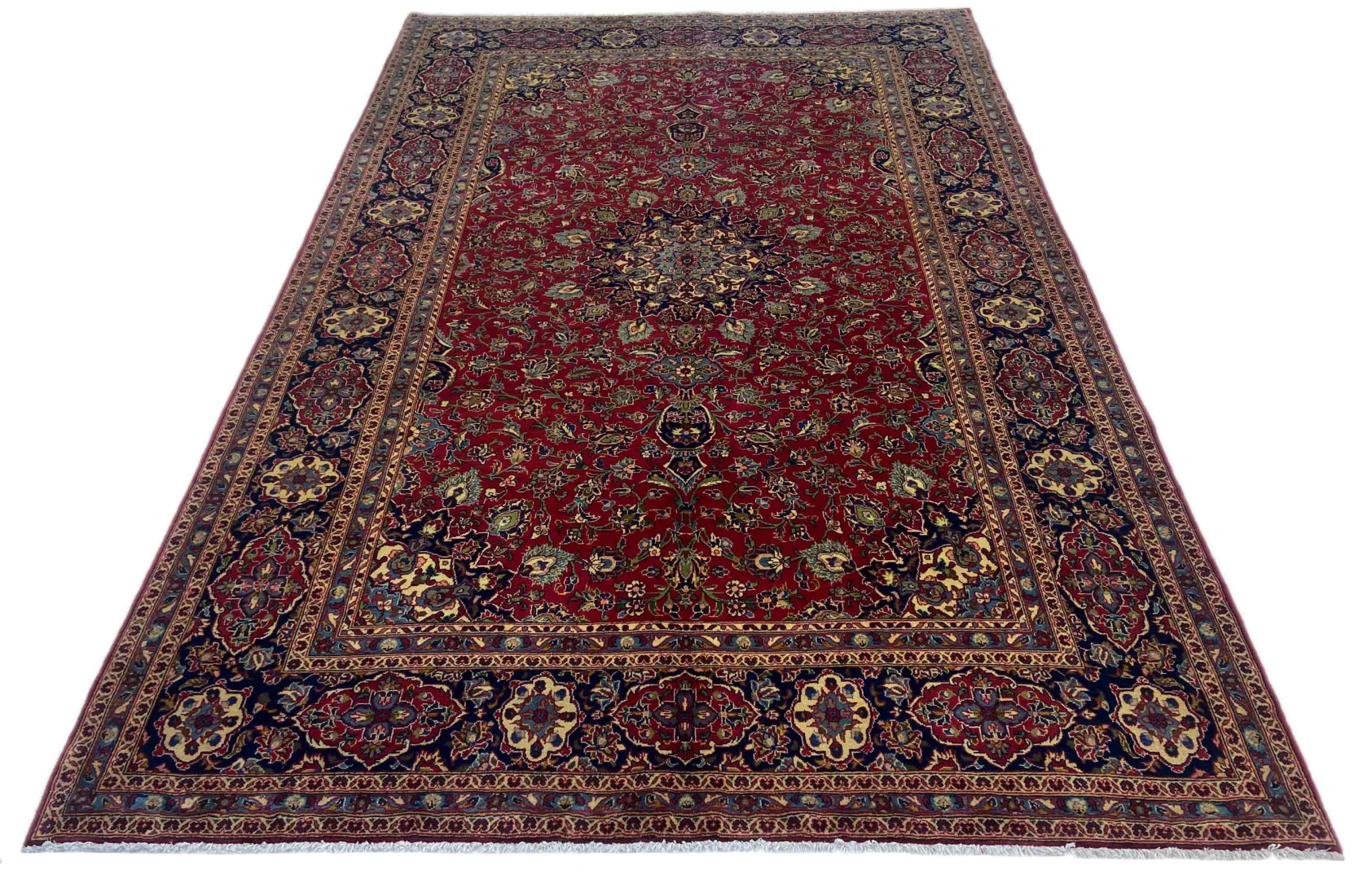 Keshan Orientteppich 310x198 cm, 150.000 Knoten/m², handgeknüpft
