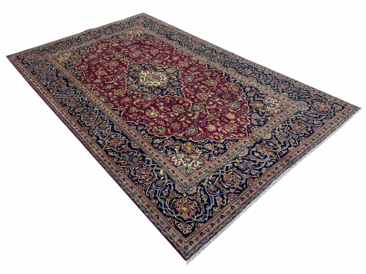 Keshan Teppich 312 x 195 cm, 150.000-300.000 Knoten, handgeknüpft