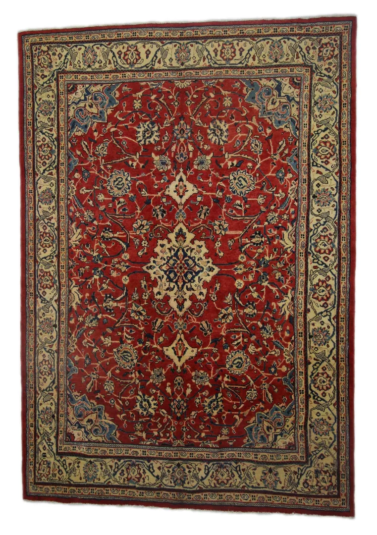Mahal Teppich 306 x 212 cm, 200.000 Knoten, handgeknüpft für Teppiche