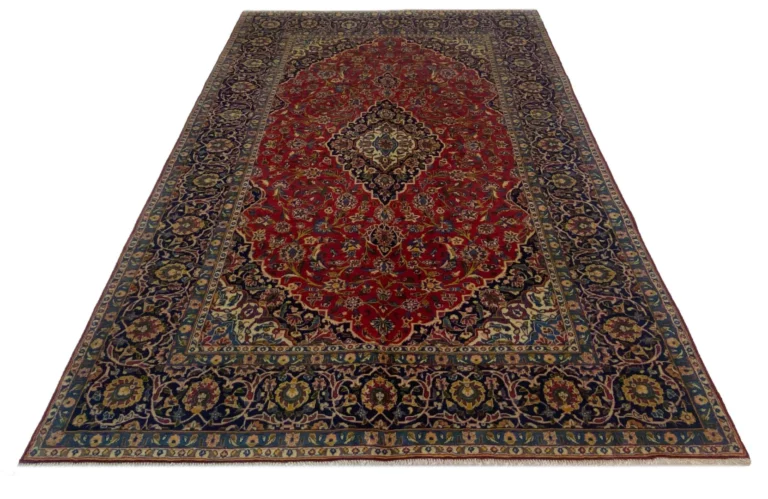 Keshan Teppich 315x206 cm, 150.000-300000 Knoten, handgeknüpft Orientteppich