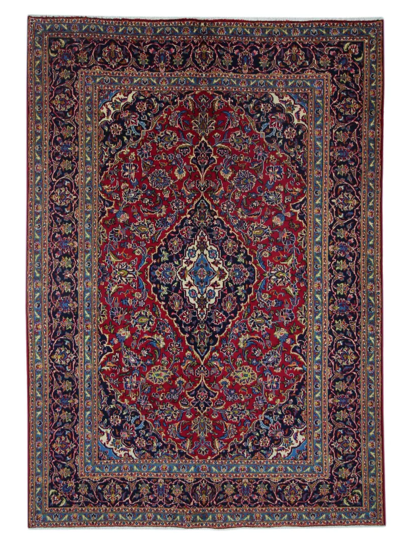 Maschhad Orientteppich 281 x 199 cm, 250.000 Knoten, handgeknüpft