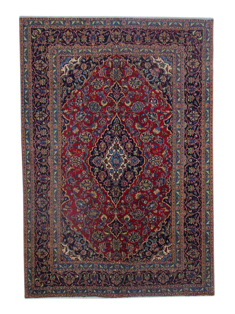 Maschhad Orientteppich 289 x 197 cm, 180.000 Knoten, handgeknüpft