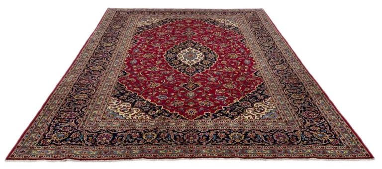 Keshan Teppich 347 x 258 cm, 150.000-300000 Knoten, handgeknüpft