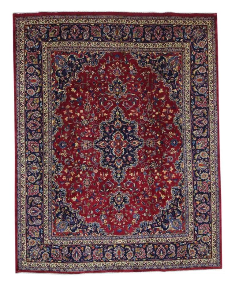 Maschhad Orientteppich 303 x 240 cm, 250000 Knoten, handgeknüpft