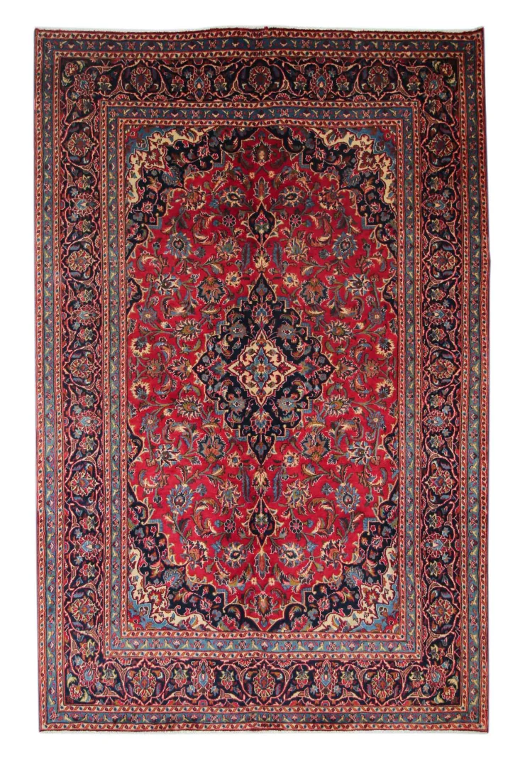 Maschhad Orientteppich 305 x 200 cm, 250.000 Knoten, handgeknüpft