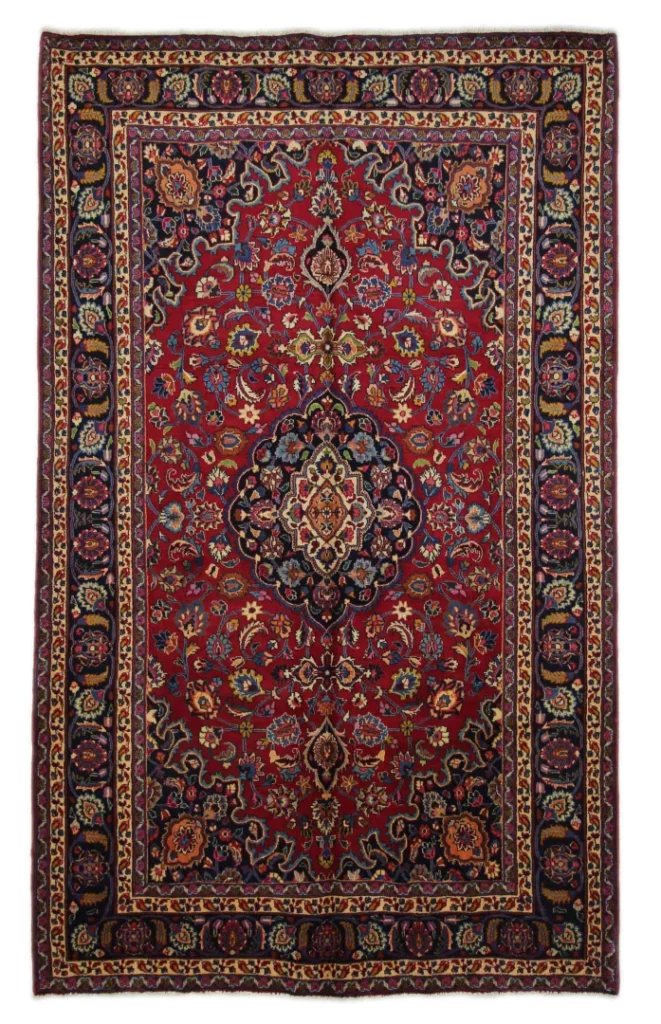 Maschhad Orientteppich 314 x 190 cm, 250000 Knoten, handgeknüpft