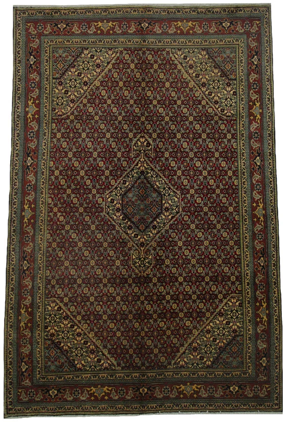 Orientteppich Meshkin 294x195 cm, 120.000 Knoten, handgeknüpft für Teppiche