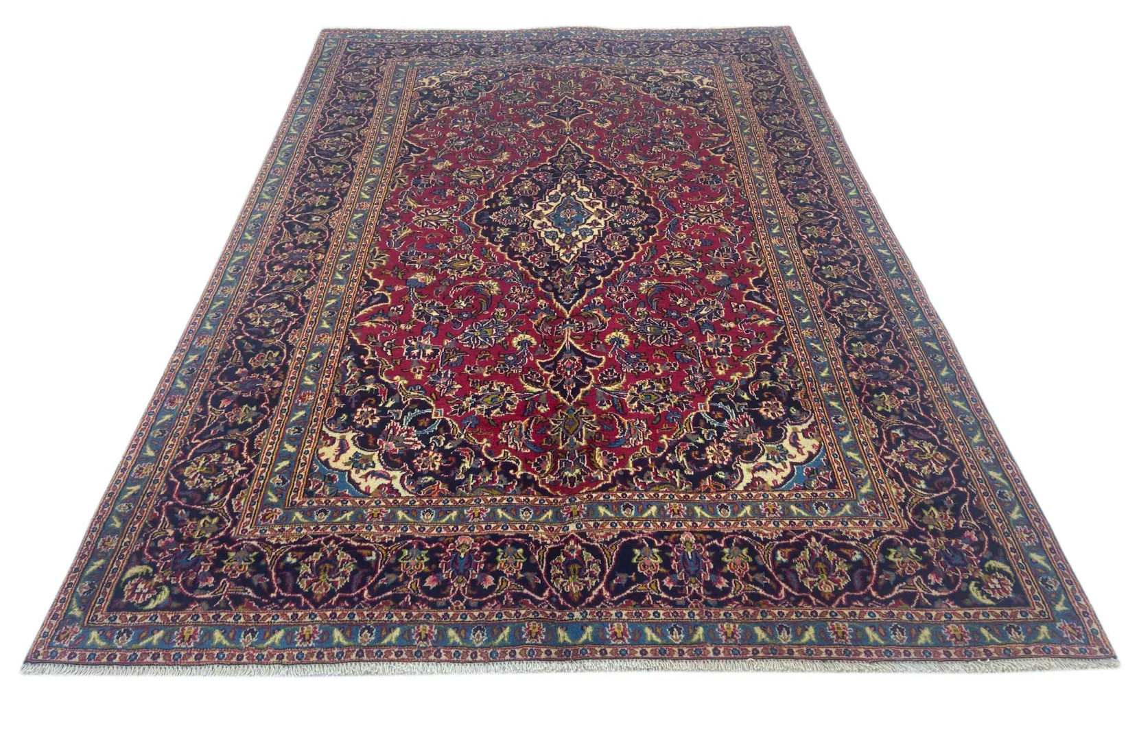 Maschhad Orientteppich 289 x 197 cm, 180.000 Knoten, handgeknüpft