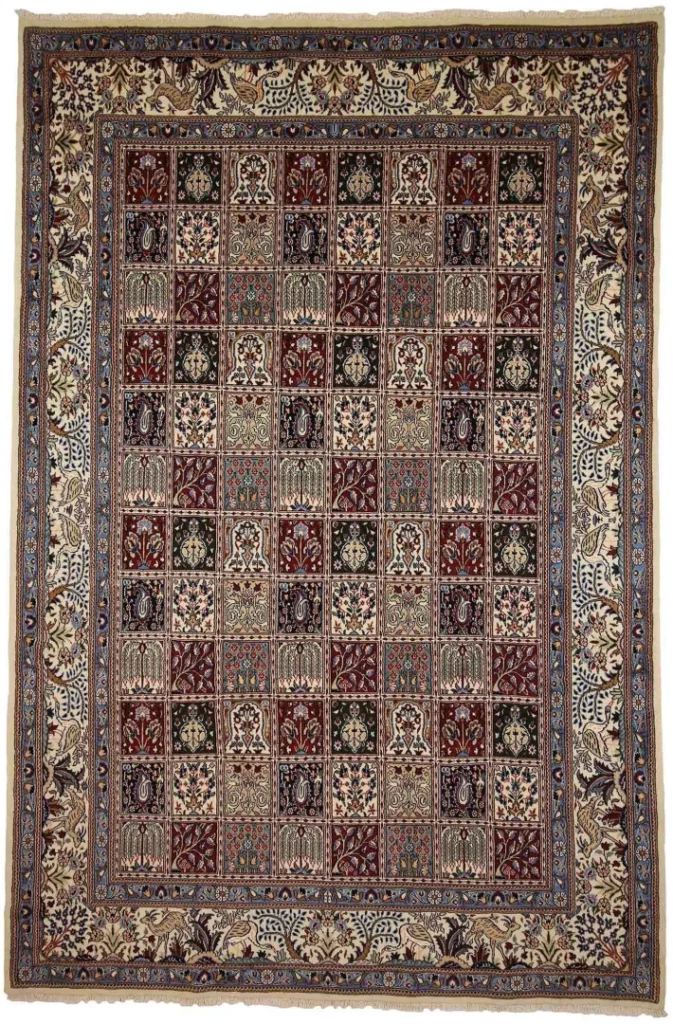 Moud Orientteppich 296x198 cm, 360000 Knoten, handgeknüpft für Teppiche