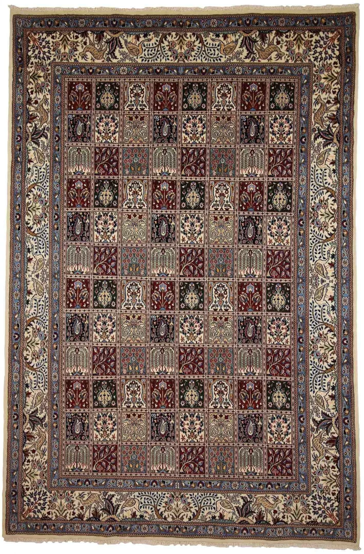 Moud Orientteppich 296x198 cm, 360.000 Knoten, handgeknüpft für Teppiche