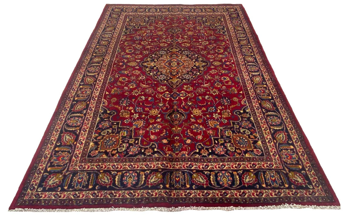 Maschhad Orientteppich 291x196 cm, 180.000 Knoten, handgeknüpft