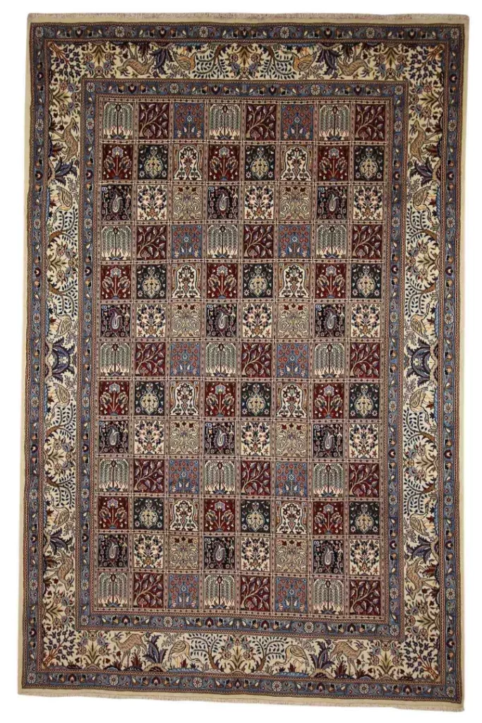Handgeknüpfter Moud Orientteppich 305 x 199 cm, 360000 Knoten