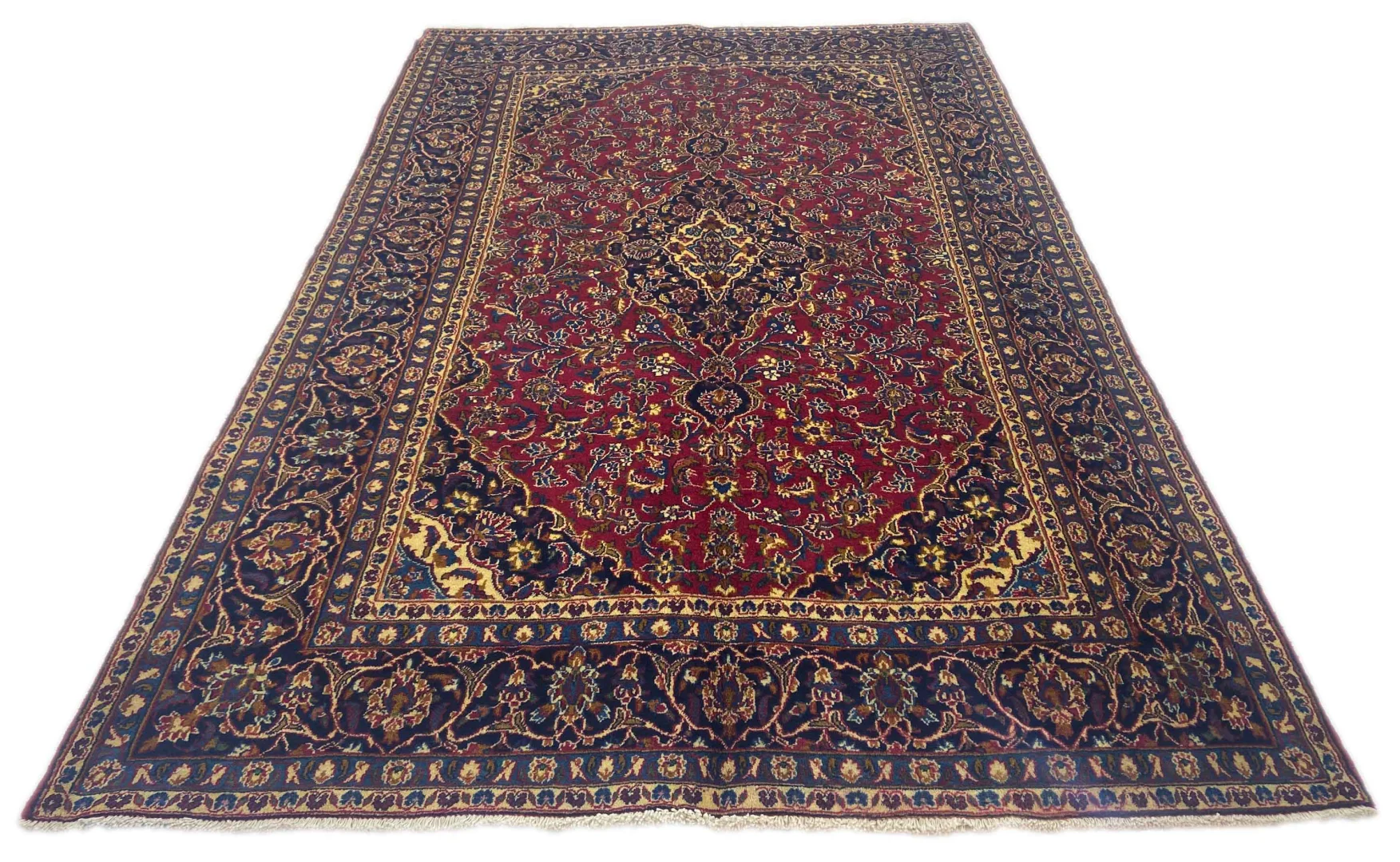 Maschhad Orientteppich 300x193 cm, 180.000 Knoten, handgeknüpft