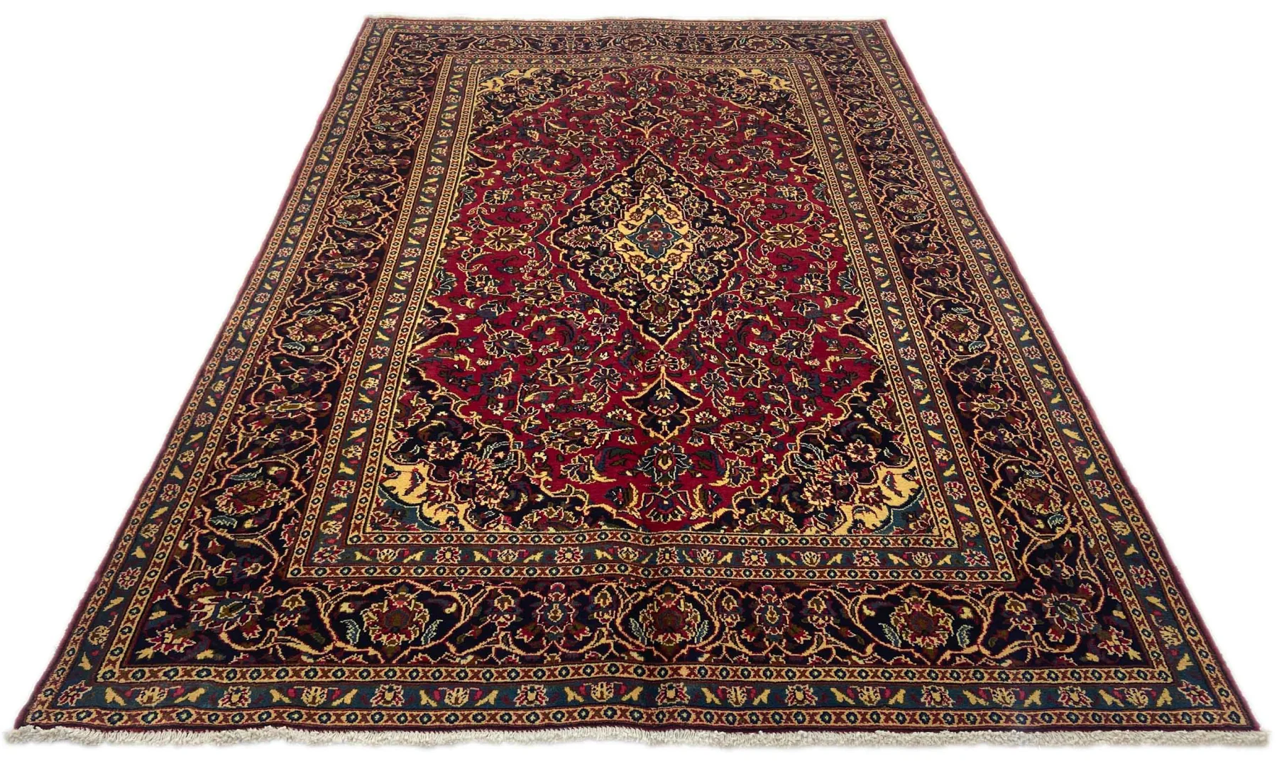 Maschhad Orientteppich 300 x 200 cm, 250.000 Knoten, handgeknüpft