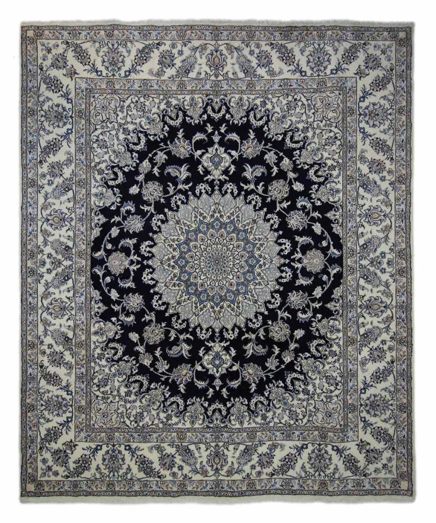 Nain Teppich 298x246 cm handgeknüpft für Teppiche Orientteppich