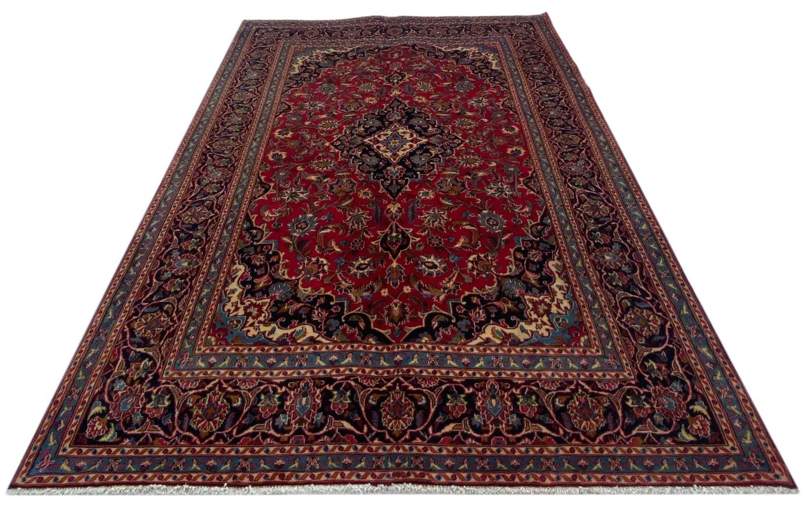 Maschhad Orientteppich 305 x 200 cm, 250.000 Knoten, handgeknüpft