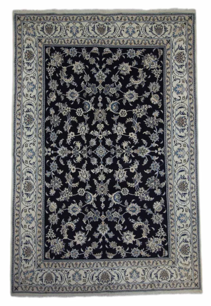 Nain Teppich 302 x 200 cm florales Muster, handgeknüpft