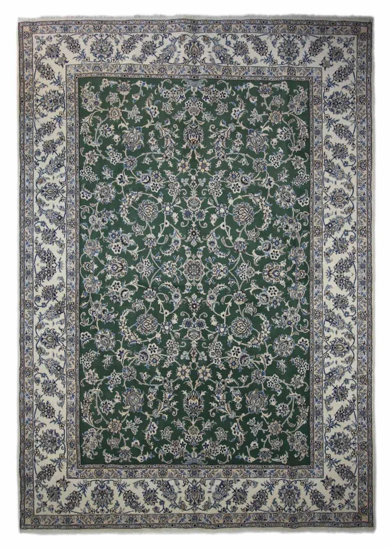 Nain Teppich 352 x 245 cm florale Muster, handgeknüpft