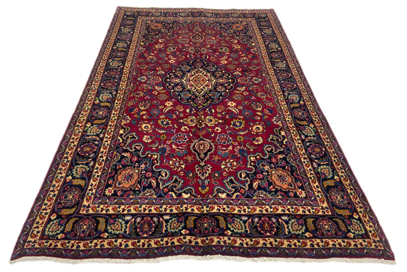 Maschhad Orientteppich 314 x 190 cm, 250.000 Knoten, handgeknüpft