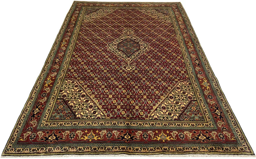 Orientteppich Meshkin 294x195 cm, 120.000 Knoten, handgeknüpft für Teppiche