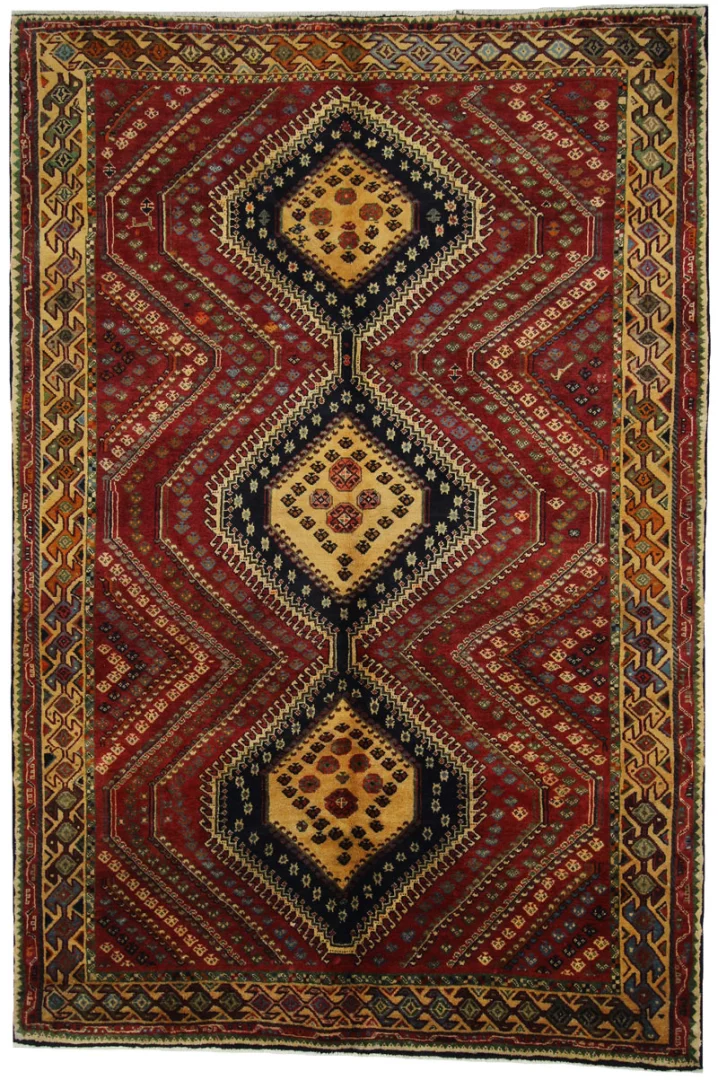 Shiraz Teppich 292x197 cm, 100.000 Knoten, handgeknüpft für Teppiche