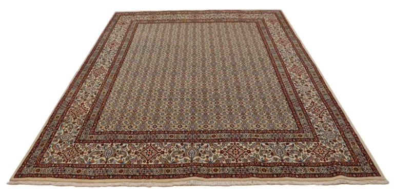 Moud Teppich 295 x 210 cm, 360000 Knoten, Medaillon, handgeknüpft