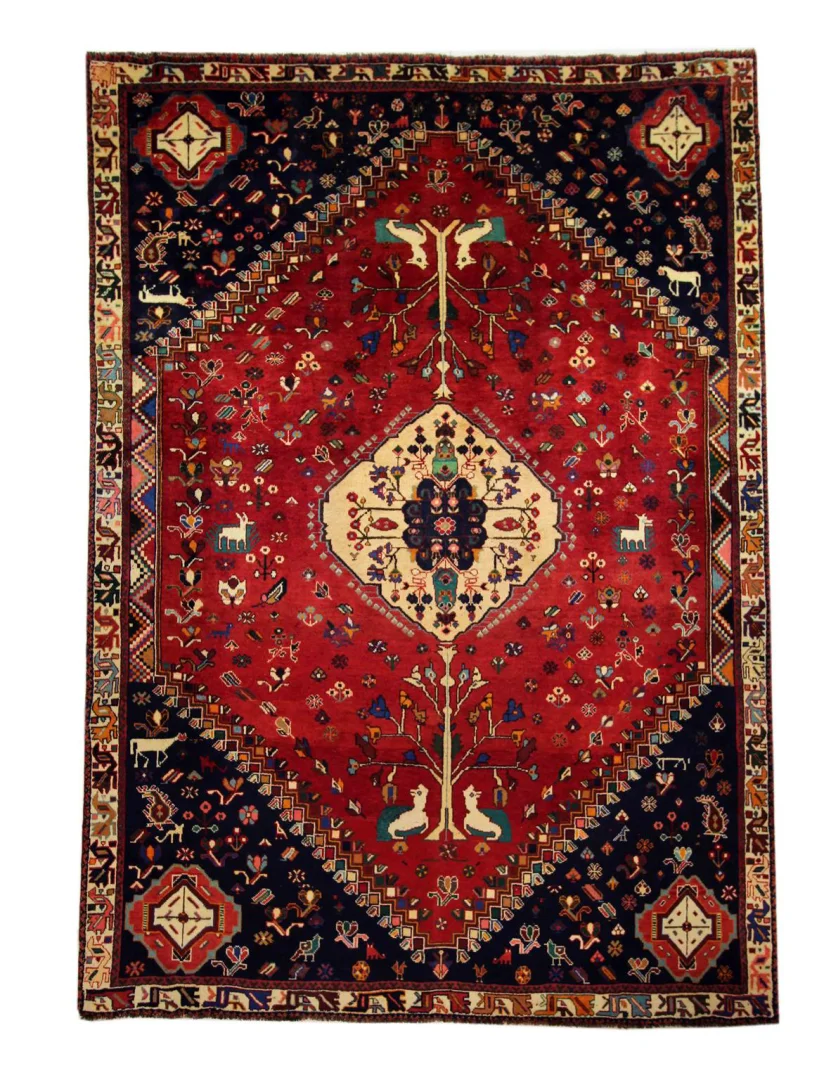 Shiraz Teppich 303 x 215 cm, 100.000 Knoten, handgeknüpft für Teppiche