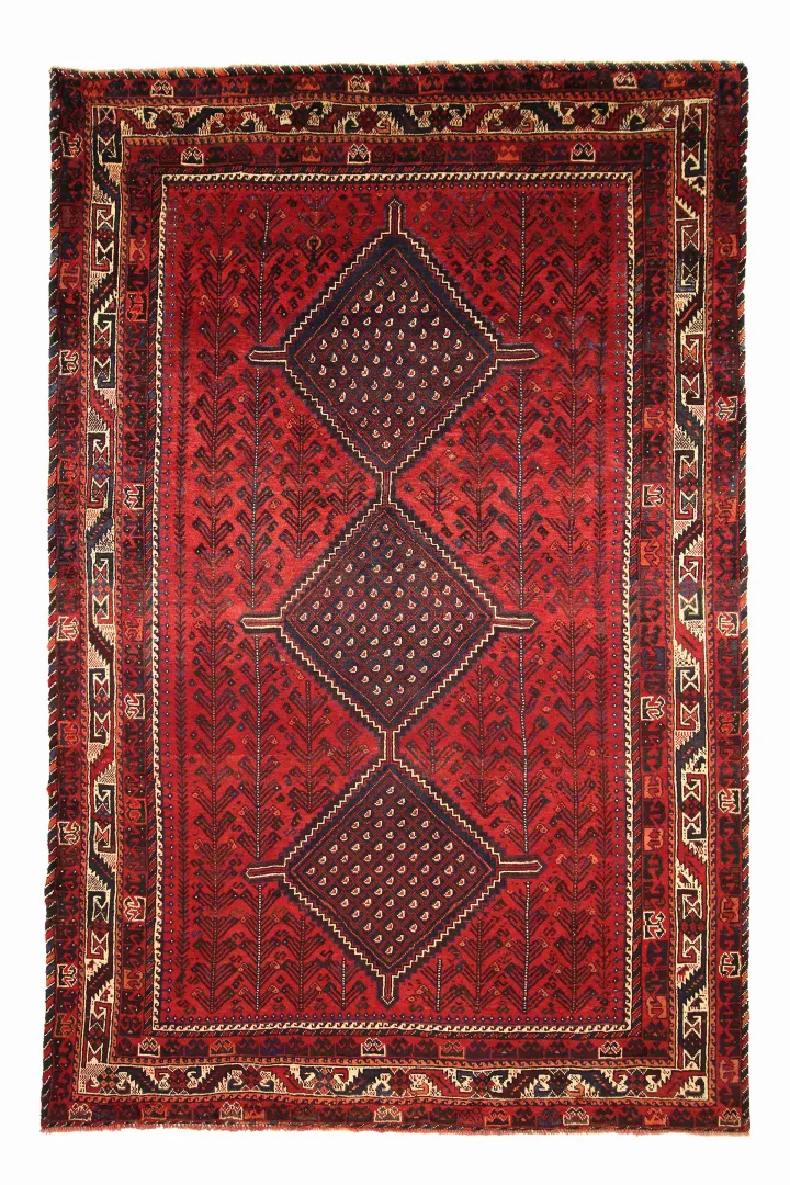 Shiraz Orientteppich 308 x 208 cm, 100.000 Knoten, handgeknüpft