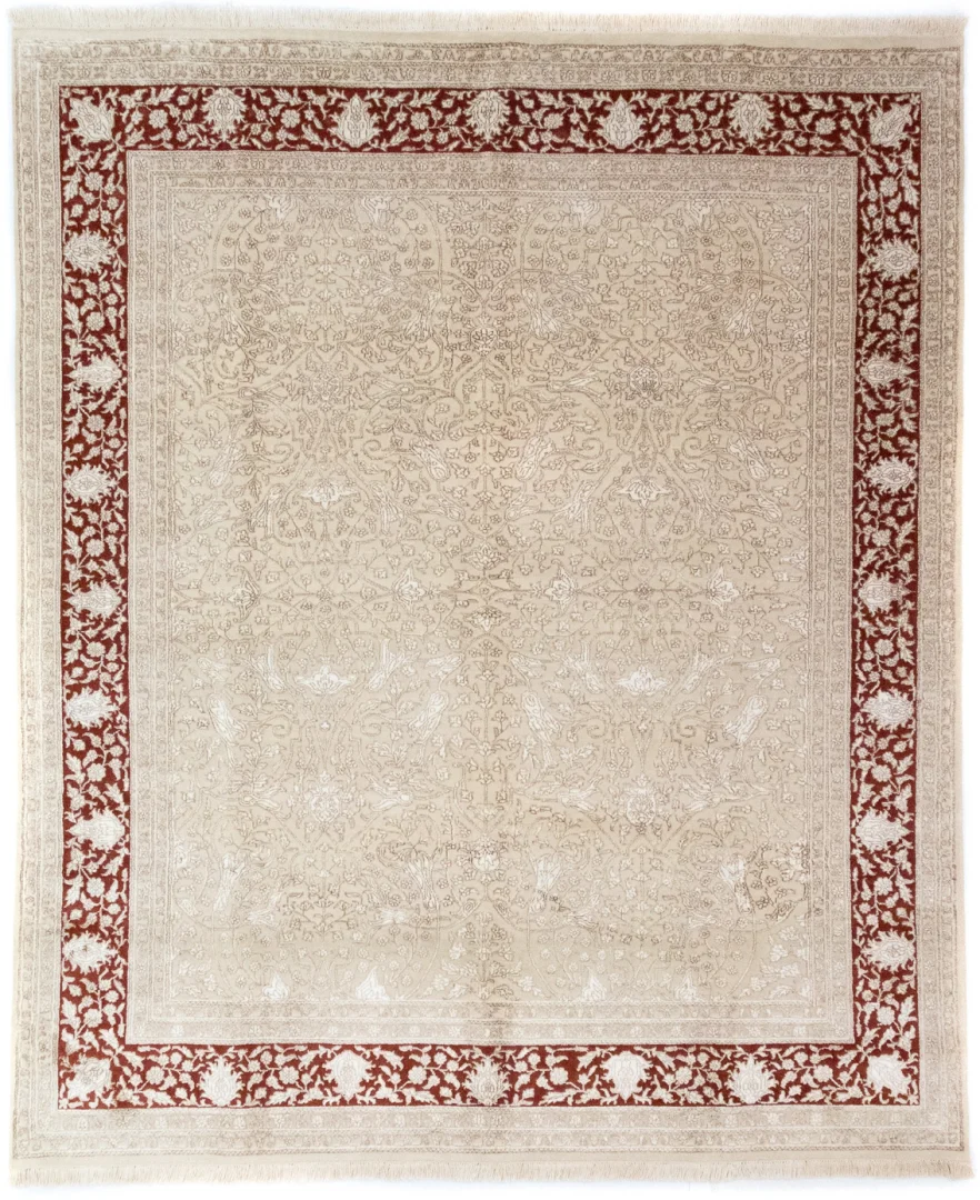 Täbris Teppich 295 x 250 cm, 50 Raj, handgeknüpft für Orientteppich