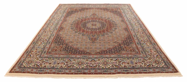 Orientteppich Moud 363x245 cm, 360000 Knoten, handgeknüpft für Teppiche