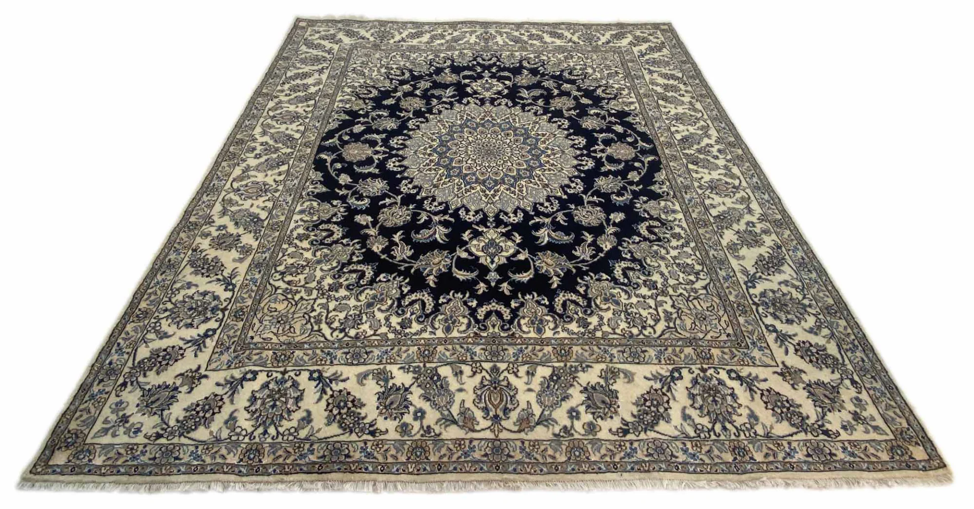 Nain Teppich 298x246 cm handgeknüpft für Teppiche Orientteppich
