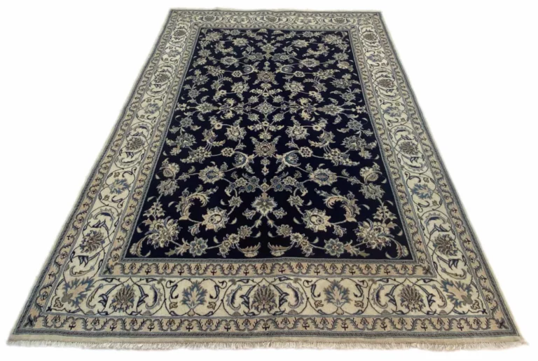 Nain Teppich 302 x 200 cm florales Muster, handgeknüpft