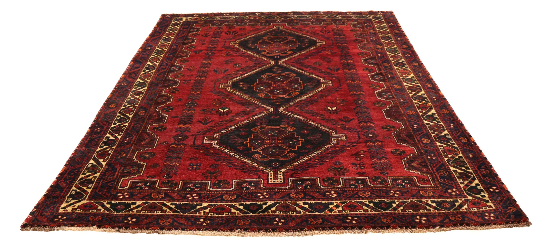 Orientteppich Shiraz 303 x 215 cm, 100.000 Knoten/m², handgeknüpft