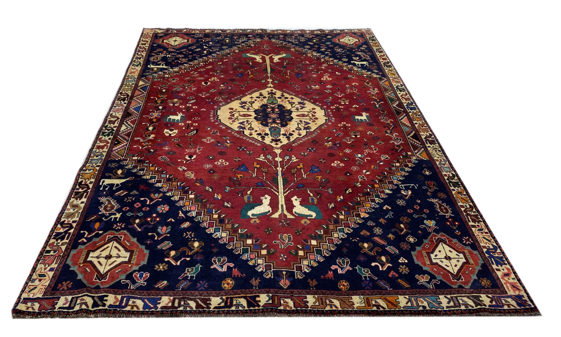 Shiraz Teppich 303 x 215 cm, 100.000 Knoten, handgeknüpft für Teppiche