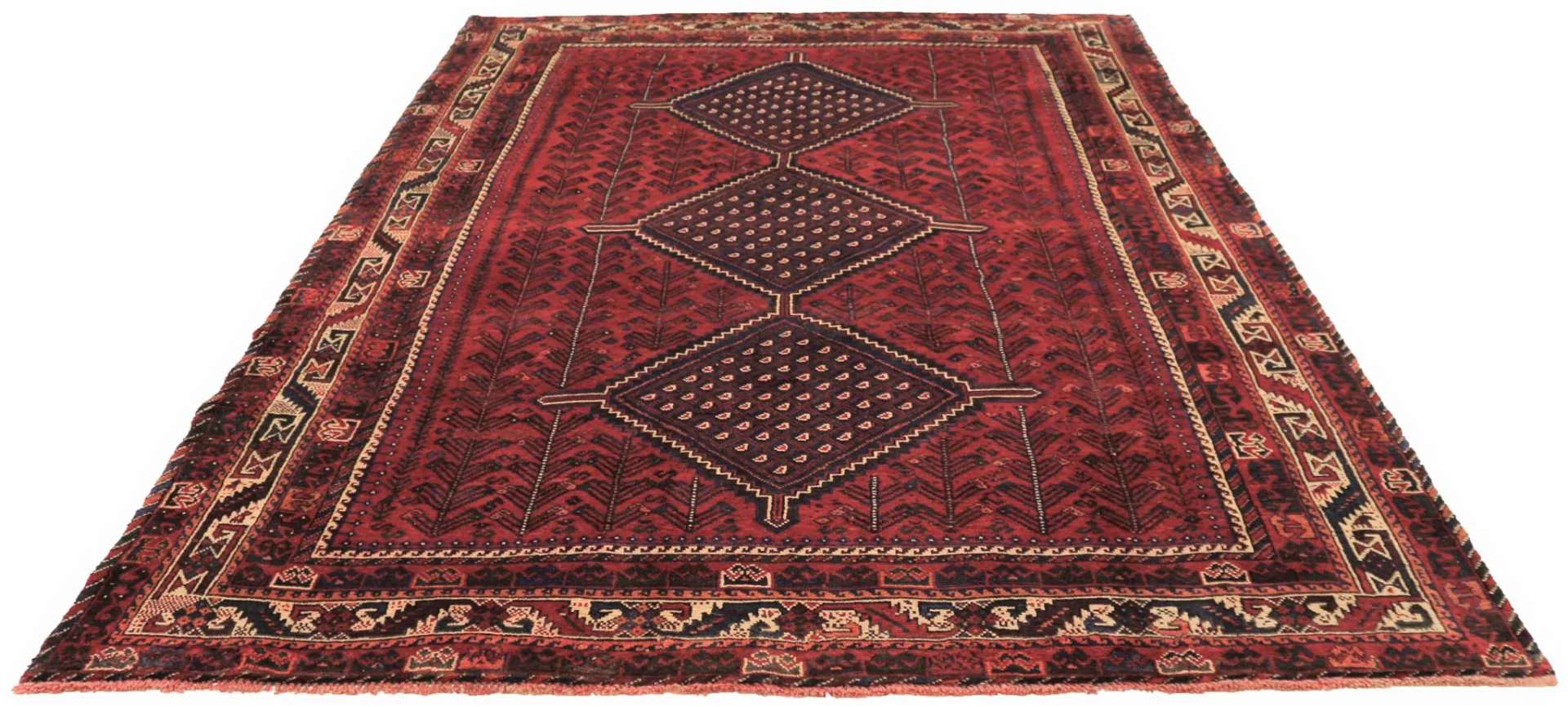 Shiraz Orientteppich 308 x 208 cm, 100.000 Knoten, handgeknüpft