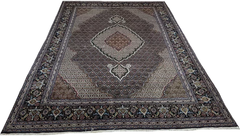 Luxuriöser Täbris Orientteppich 298x202 cm, 50-Raj, handgeknüpft
