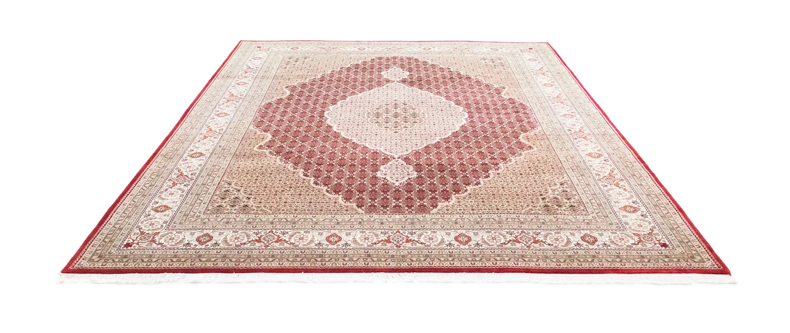Täbris Orientteppich 306 x 249 cm, 50-Raj, handgeknüpft für Teppiche