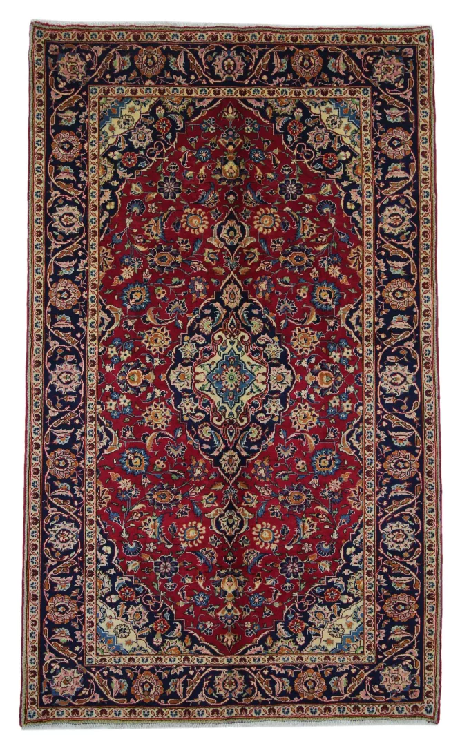 Keshan Teppich 248 x 148 cm, 150.000-300.000 Knoten, handgeknüpft