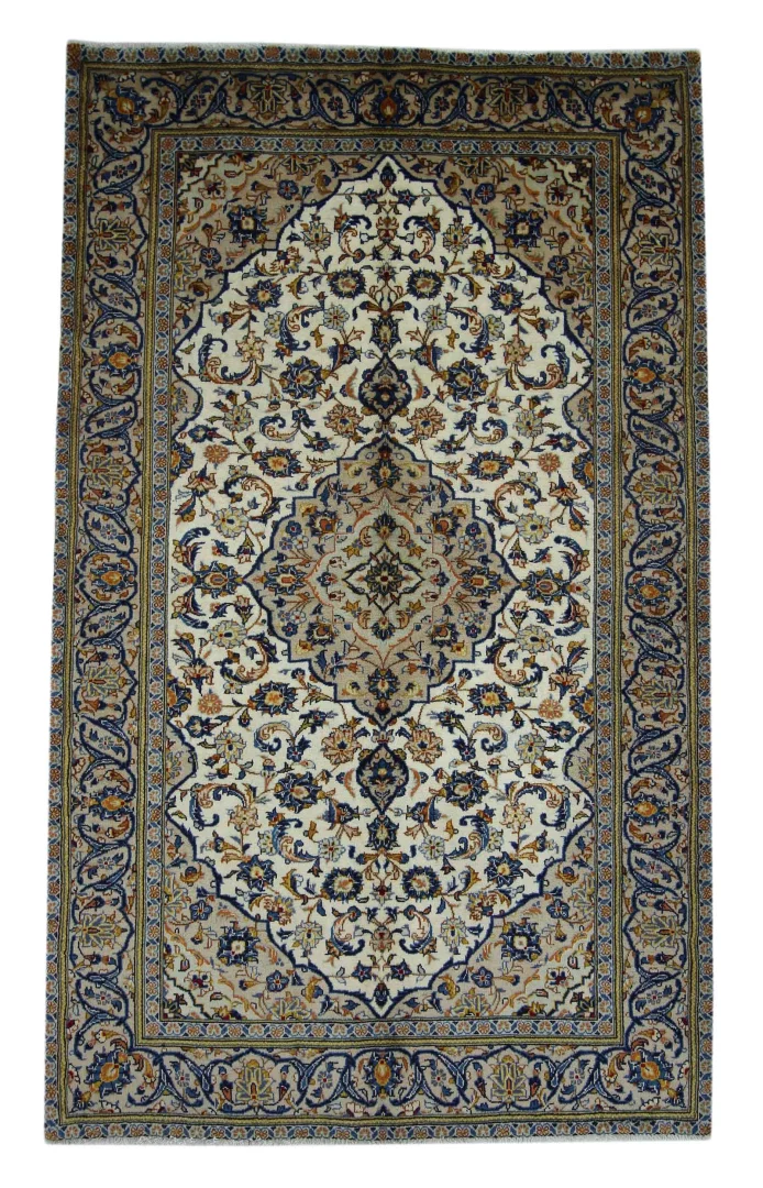 Keshan Teppich 250 x 152 cm, 150.000-300.000 Knoten, handgeknüpft