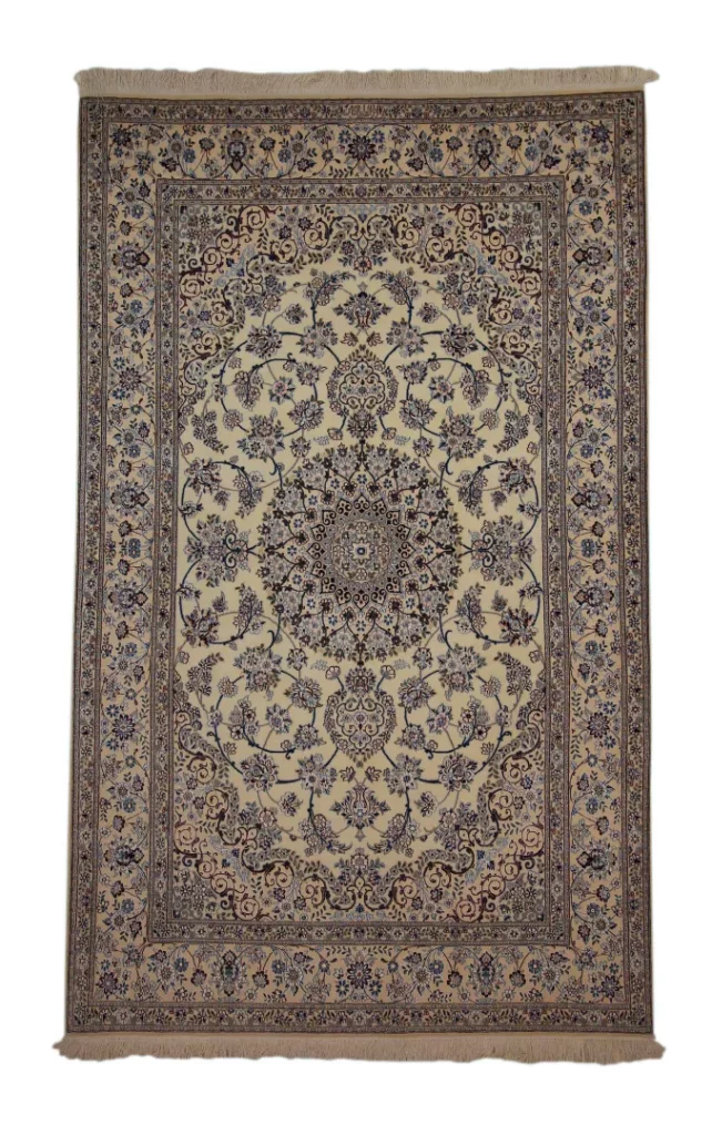 Nain 6La Teppich 250 x 156 cm - Handgeknüpft, florales Design, Orientteppich
