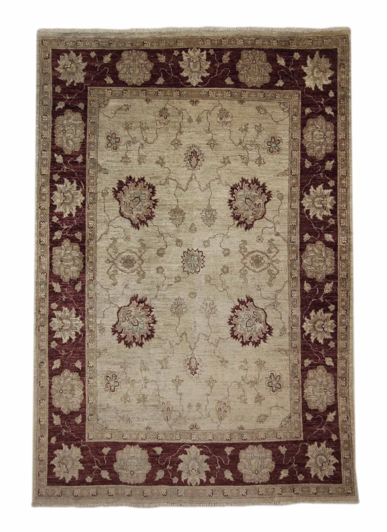 Ziegler Orientteppich 225 x 147 cm, 200.000 Knoten/m², handgeknüpft
