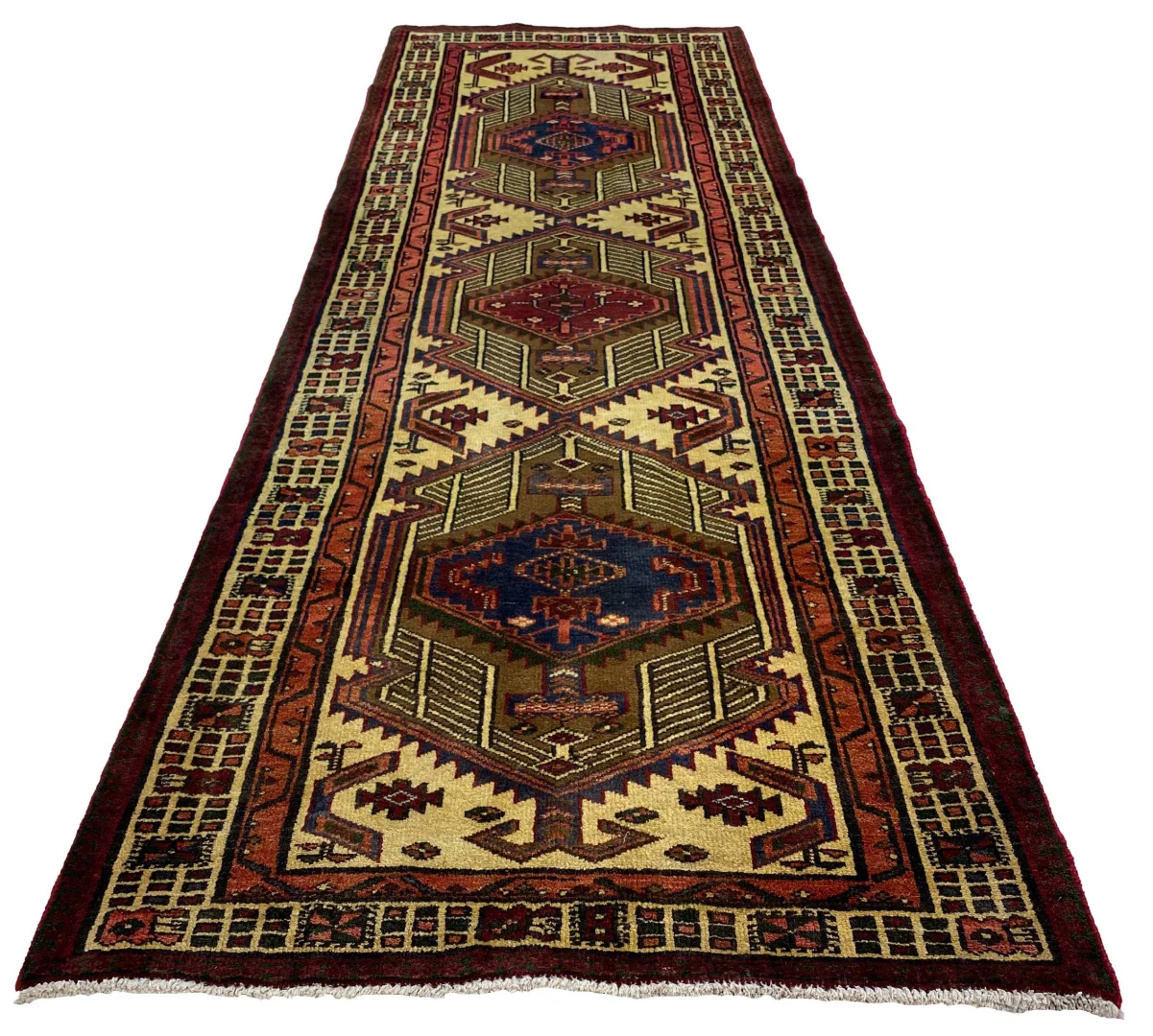 Orientteppich Meshkin 315x105 cm, 120.000-200.000 Knoten, handgeknüpft