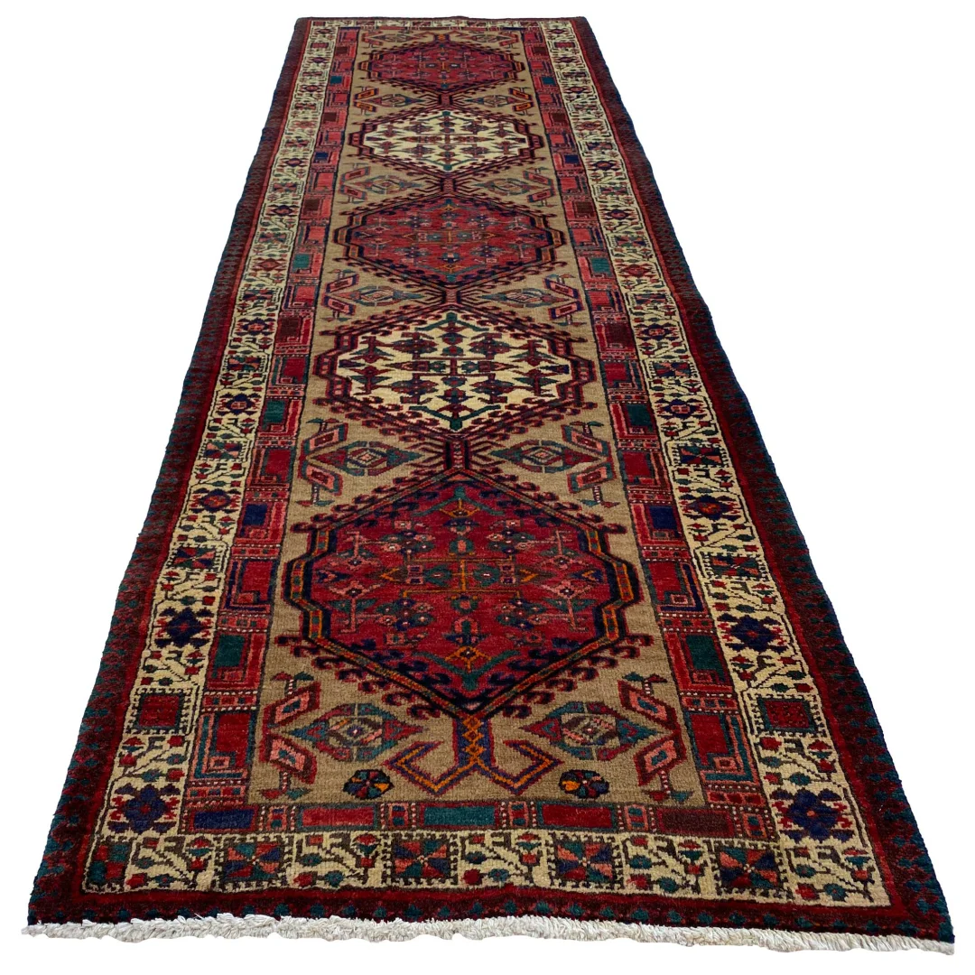 Meshkin Orientteppich 328x100 cm, 120.000 Knoten, handgeknüpft