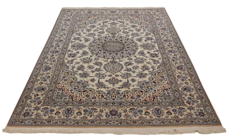 Nain 6La Teppich 250 x 156 cm - Handgeknüpft, florales Design, Orientteppich