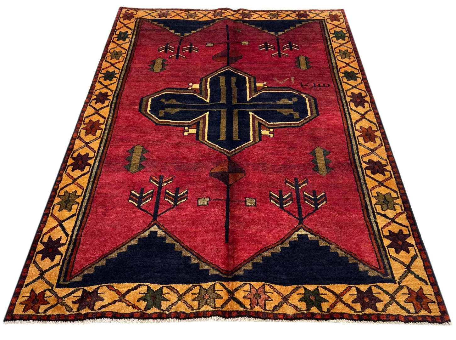 Shiraz Orientteppich 210 x 160 cm, 100.000 Knoten, handgeknüpft