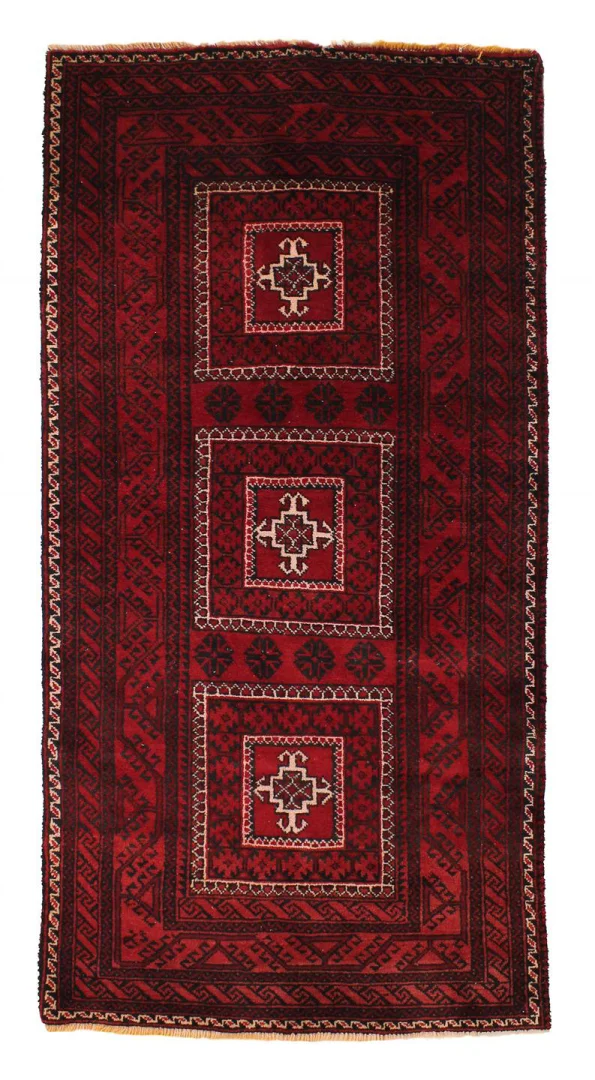 Balutsch Orientteppich 186x97 cm, 120.000 Knoten, handgeknüpft