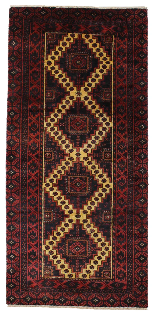 Belutsch Orientteppich 187x86 cm, handgeknüpft für Teppiche
