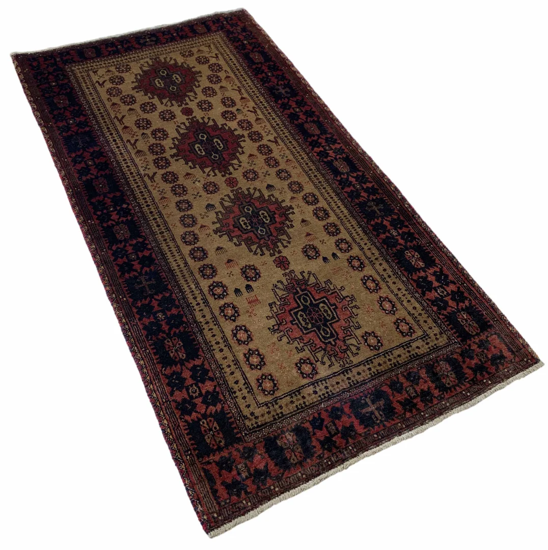 Balutsch Orientteppich 170x92 cm, 120.000-250.000 Knoten, handgeknüpft