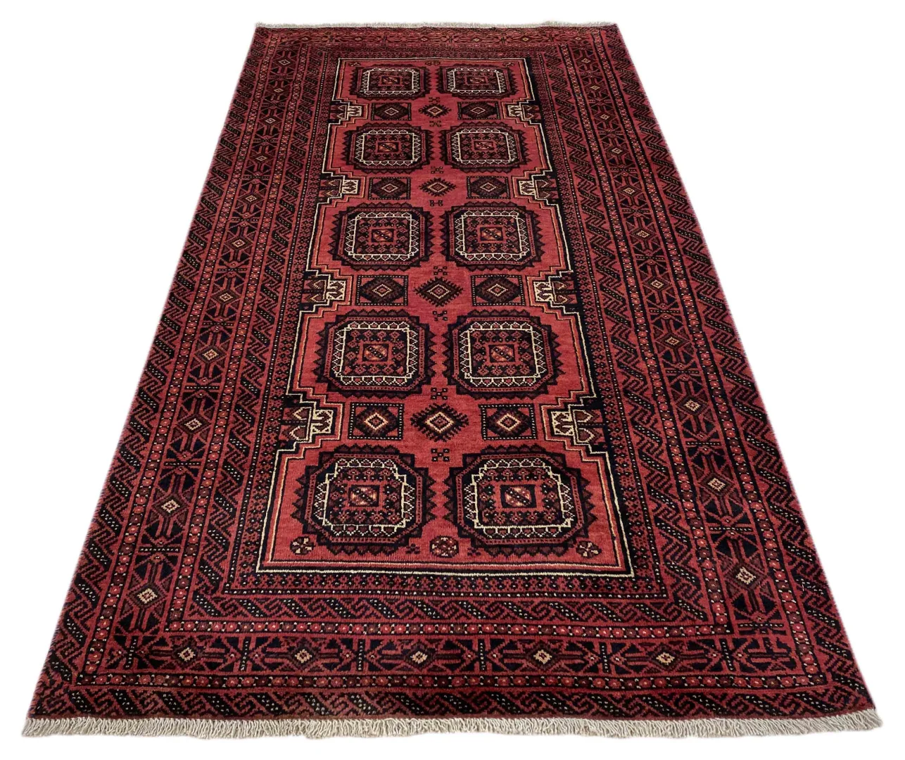 Belutsch Orientteppich 206x106 cm, 120.000 Knoten, handgeknüpft für Teppiche