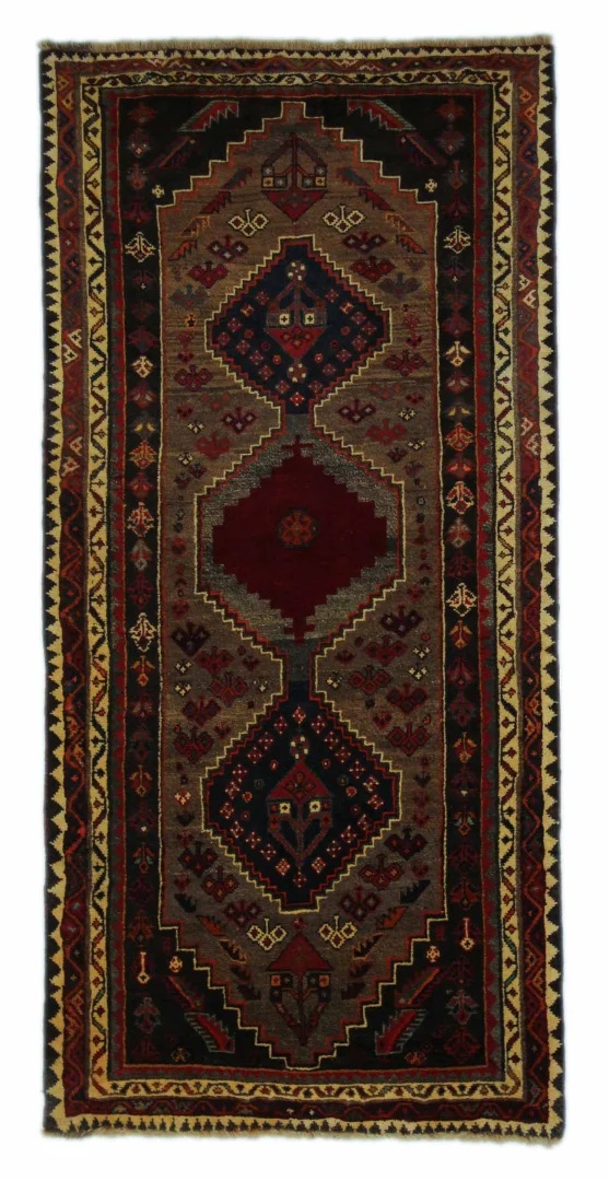 Gabbeh Shuli Teppich 213x102 cm, 90.000-180.000 Knoten, handgeknüpft